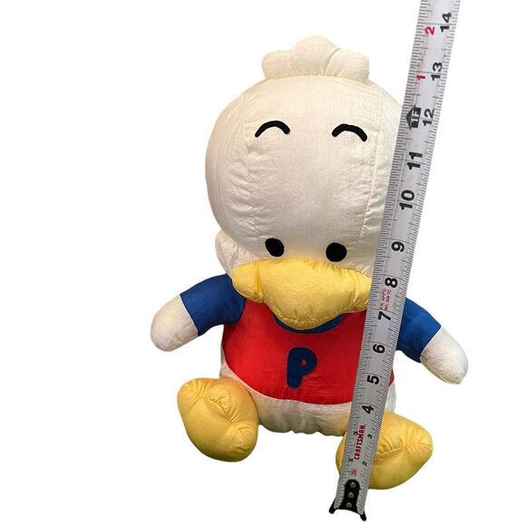 Sanrio 1996 Pekkle Puffalump Plush Duck Stuffed Animal 13” w/tag attached white - Picture 11 of 12